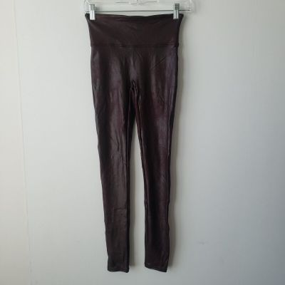 spanx Faux Leather High Waist Leggings size S